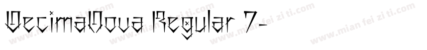 DecimaNova Regular 7字体转换